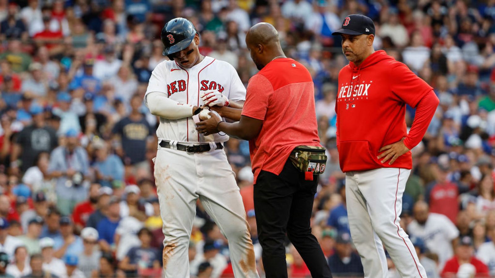 BSJ Live Coverage Dodgers at Red Sox, 135 p.m. Rafael Devers